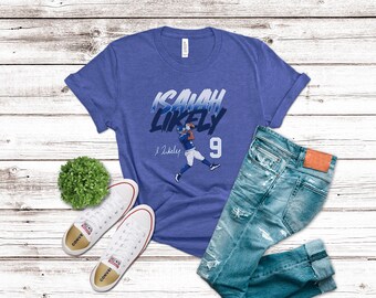 Camiseta de Isaiah Likely, camiseta de fútbol americano de Nueva York, camiseta de ala cerrada, regalo para el día del partido, regalo para aficionados al fútbol americano de fantasía.