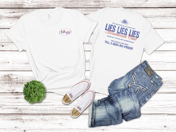 Lies Lies Lies Shirt Morgan Wallen Shirt Country Music Fan Tee Funny Morgan Wallen Lyric Shirt Gift for Country Fans Concert Tee