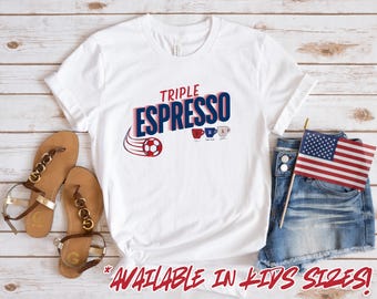 Triple Espresso Shirt The Trident Womens Soccer Tee Rodman Swanson Smith Shirt US Womens Soccer USA National Team Fan Gift Tee