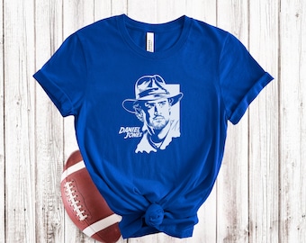 Camiseta de Daniel Jones de Indianápolis, camiseta de fútbol unisex de Indianápolis, regalo para fanáticos del fútbol americano, ropa para el día del juego, camiseta de orgullo de mariscal de campo
