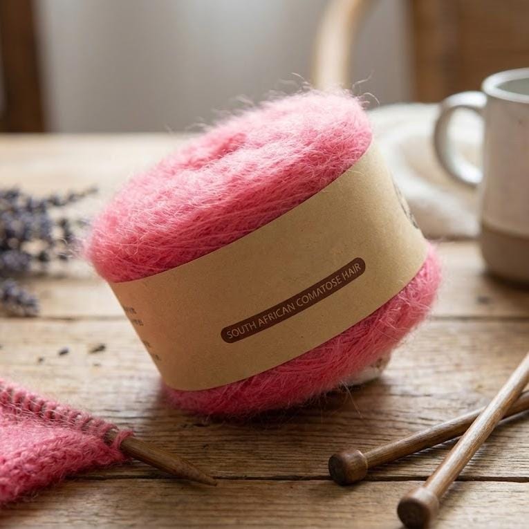 Silk Mohair Yarn, South African Lace Weight, Knitting Crochet (50g ...