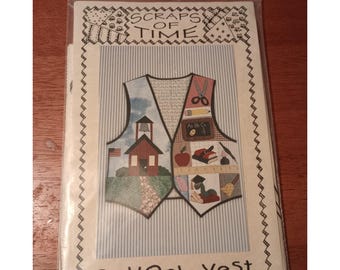 Scraps of Time School Vest Sewing Pattern Uncut Vintage Janet Selck © 1994