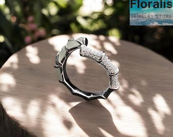 Tiffany & Co Bamboo Ring Size 5.5 Sterling Silver Minimalist 90s