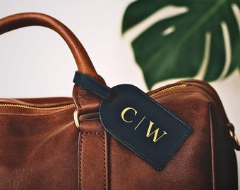 Personalised Luggage Tag, Bridesmaid Gift, Travel Gifts, Luggage Tags, Travel Accessories, Leather Luggage Tag, Wedding Favors
