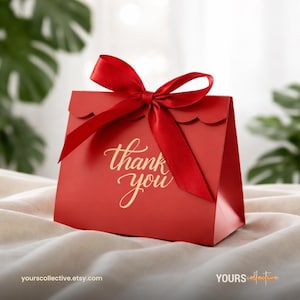 Thank you Event Souvenir Boxes, Mini Gift Box with Ribbons, Elegant Favor Box, Treat Boxes, Small Boxes for Wedding Favors