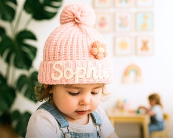 Baby Beanie, Embroidered Hats, Newborn Hat, Baby Hats, Baby Essentials, Personalized Baby Gifts, Baby Shower Gifts, Newborn Outfit