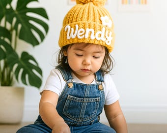 Newborn Hat, Baby Hats, Baby Shower Gifts, Baby Beanie, Newborn Outfit, Embroidered Hats, Baby Essentials, Personalized Baby Gifts