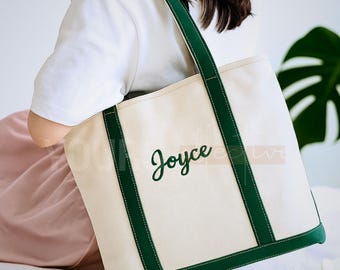 Custom Tote Bag, Bridesmaid Gift, Embroidered Canvas Tote Bag, Custom Tote Bag With Name, Bachelorette Gifts, Gift for Her, Bridesmaid Gift