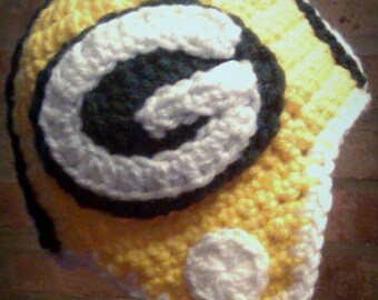 Green Bay Packers Inspired Helmet (Newborn - Toddler Sized) (Made to Order)