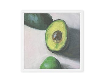 Avocado Kitchen Wall Art Canvas Print – Avo Love Modern Food Still Life