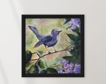 Morning Visitor-Lilac Watch-Oil Painting Canvas Print