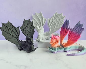 Dragon Book Stand | Wyrm Book Holder | Fantasy Dragon Lover Gift | Fourth Wing | Kindle Holder | Tablet Stand | Book Collector