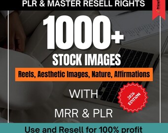 1000+ Stock Images & Reels Bundle | PLR, Master Resell Rights (Digital Download)