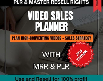 ideo Sales Planner | Video Marketing & Sales Funnel Strategy Guide (PLR + Resell Rights)