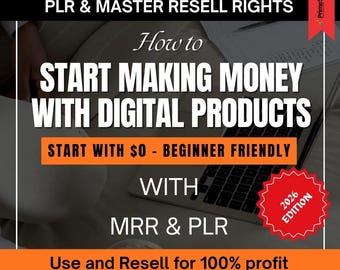 Digital Products Guide | Make Money Online, Passive Income (PLR + Resell Rights)