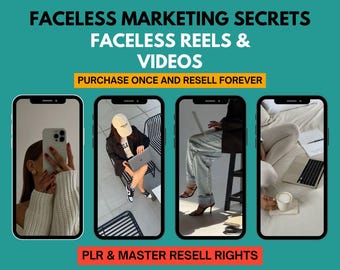Faceless Marketing Guide: Passive Income Secrets, PLR Resell Rights (Digital Download)