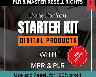 Done For You Digital Products Starter Kit | PLR, MRR (Digital Download)