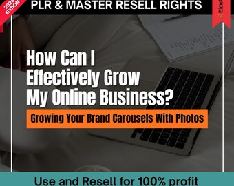 Brand Growth Carousel Templates | Instagram Marketing PLR (Resell Rights)