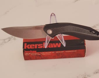 Kershaw Tumbler Flipper Knife, Stonewashed D2 Blade
