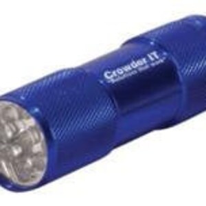 Personalized 3 3/8&quot; 9 LED Aluminum Flashlight - Custom Wedding Favors - Engraved Flashlight - Custom Gift