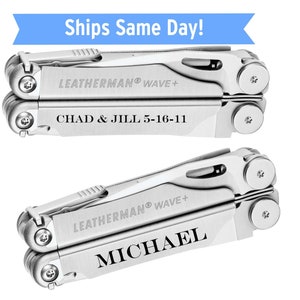 Engraved Leatherman Wave+ Multi Tool Groomsmen Gift - Engraved Leatherman - Wedding Party Gift - Engraved Multitool - Mens Gift - Boyfriend