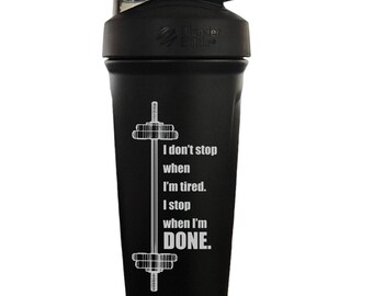 Custom Blender Bottle Shake Cup with Mixing Ball, Personalized Stainless Insulated Strada Protein Shaker 24oz, Smoothie bottle, fitness gift