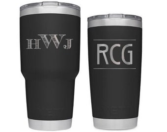 Personlig Yeti 30 eller 20oz isolerad tumbler - Anpassad resemugg - Anpassad kaffemugg - Kaffeälskare - Bröllopsfestgåva