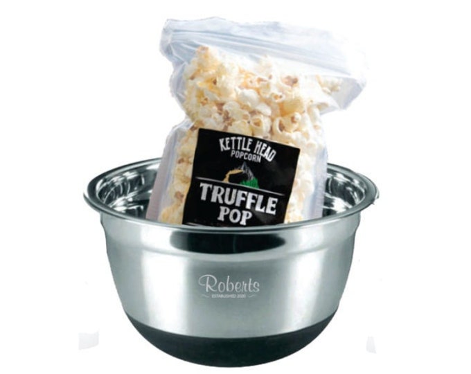 Popcorn Geschenkset mit personalisierter Popcornschale - Date Night - Hochzeitsgeschenk - Geburtstagsgeschenk - Geschenke für Sie - Geschenke für Paare - Snack Set