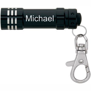 3 LED Flashlight with Lobster Clip - Custom Wedding Favors - Engraved Flashlight - Custom Gift