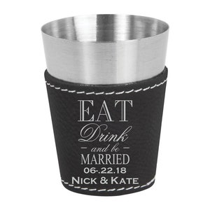 Personalized Wedding Favor Shot Glasses, 2oz Glasses, Groomsman gift ideas, Wedding gift ideas, Custom Wedding Favor, Shot Glass