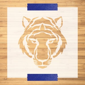 Laser-Cut Tiger Stencil | Custom Animal Stencil | Jungle Stencil | Painting Stencil | Large Cat Stencil