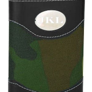 Personalized Monogram Flask, camo flask, groomsman gift, wedding favor gift idea, flask