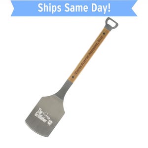 Flippin Love You Flippin Awesome BBQ Spatula - Engraved Father&#39;s Day gift, custom grilling gifts - BBQ Tools, Birthday Gift, New Dad