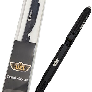 UZI Tactical Allzweckstift | Lasergravierter Allzweckstift | Personalisierter Taktischer Stift | Personalisiertes Geschenk | Trauzeugen Geschenk | Geschenk für Männer