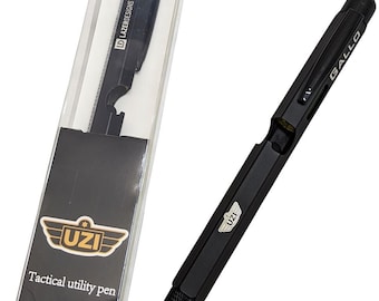 UZI Tactical Utility Pen | Laser-Engraved Utility Pen | Personalized Tactical Pen | Custom Gift | Groomsmen Gift | Gift For Men