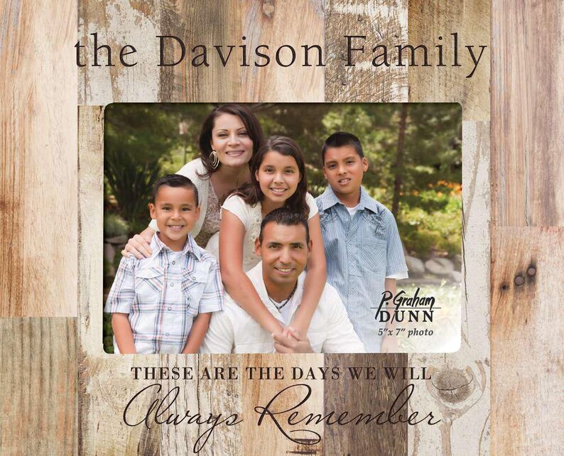 Personalized Family Design Photo Frame - Engraved Family Picture Frame ...