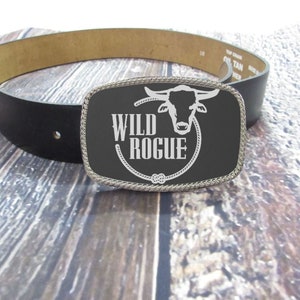 Custom Logo Belt Buckle | Custom Belt Buckles | Engraved Belt Buckle Gift | Cowboy Belt Buckle | His or Her Buckle