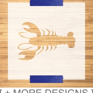 Laser-Cut Lobster Stencil | Custom Animal Stencil | Ocean Stencil