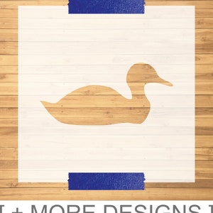 Laser-Cut Duck Stencil | Custom Animal Stencil | Bird Stencil