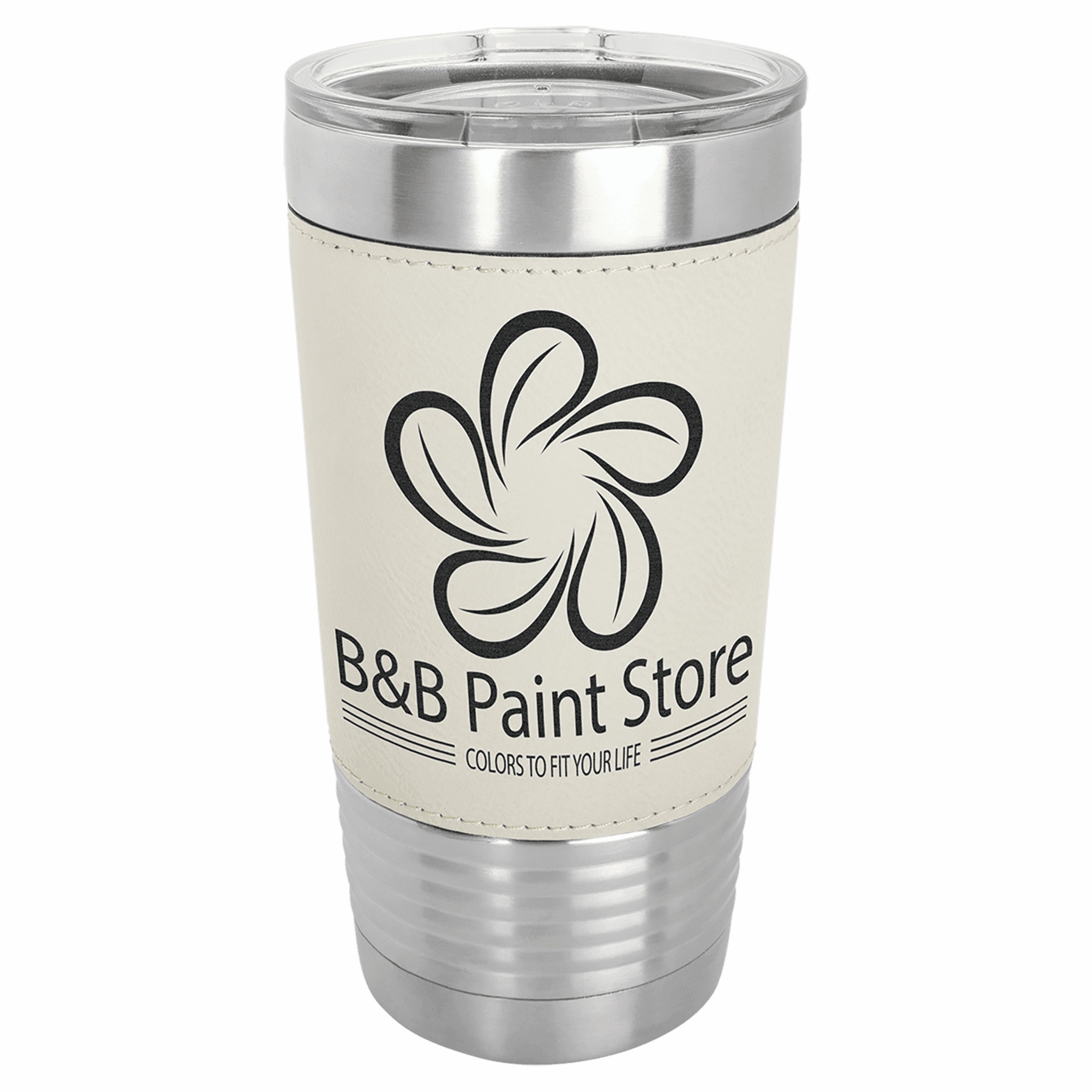 Leather Wrapped Stainless Steel Insulated Tumbler 20oz