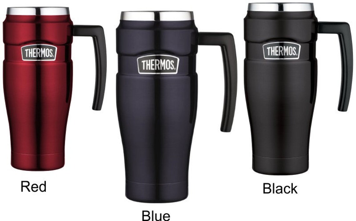 Engraved Thermos Stainless King 16oz Travel Mug with Handle Etsy