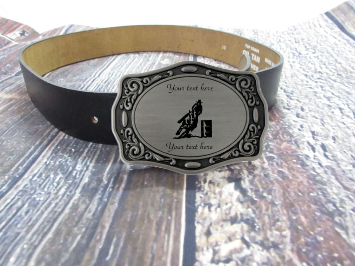 Personalized Barrel Racing Belt Buckle | Custom Belt Buckles | Engraved ...