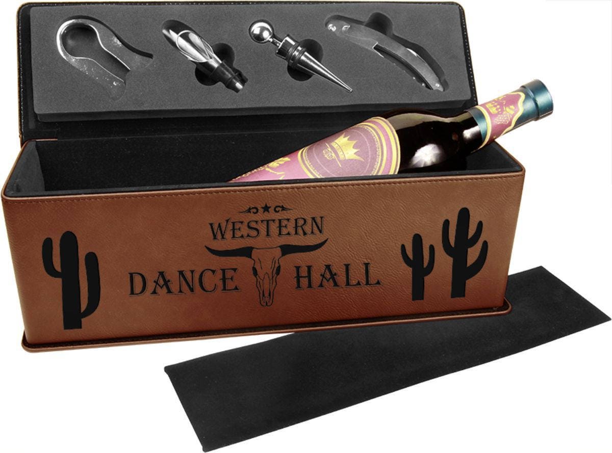 Engraved wine box discount
