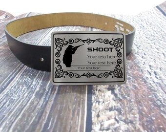 Personalized Shotgun Belt Buckle | Custom Belt Buckles |  | Engraved Belt Buckle Gift | Buckle | Gift For Her | Gift For Him