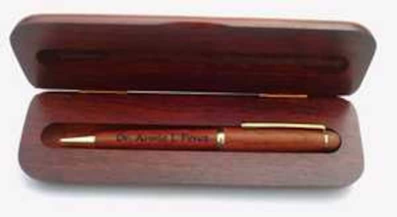 Personalized Wood Pen Set - Engraved Wood Pen Presentation Set ...