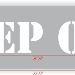 Custom KEEP OUT Stencil, commercial and personal use stencil, keep out sign