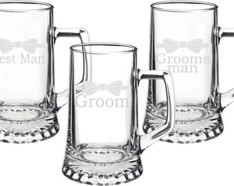 Bier Trauzeugen Geschenk, Bier Geschenk, Herren Geschenk, Ehemann Geschenk, Mann Geschenk, benutzerdefinierte Bierkrüge, gravierter Bierkrug, Bierkrug Geschenke, personalisierte Geschenke