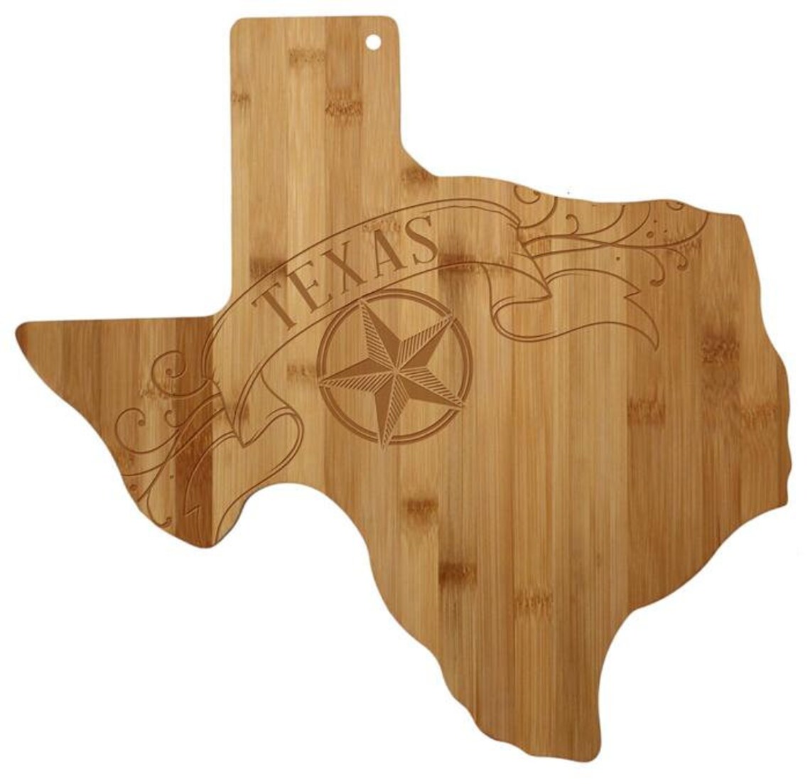 Personalized Texas Cutting Board Texas Shaped Bamboo Cutting Etsy