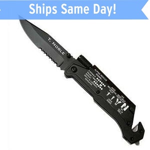 Engraved Mountaineering Alpine Signals Survival Knife Groomsmen Gift - Tactical Groomsman Knife - Survival Knife - Personalized Rescue Knife