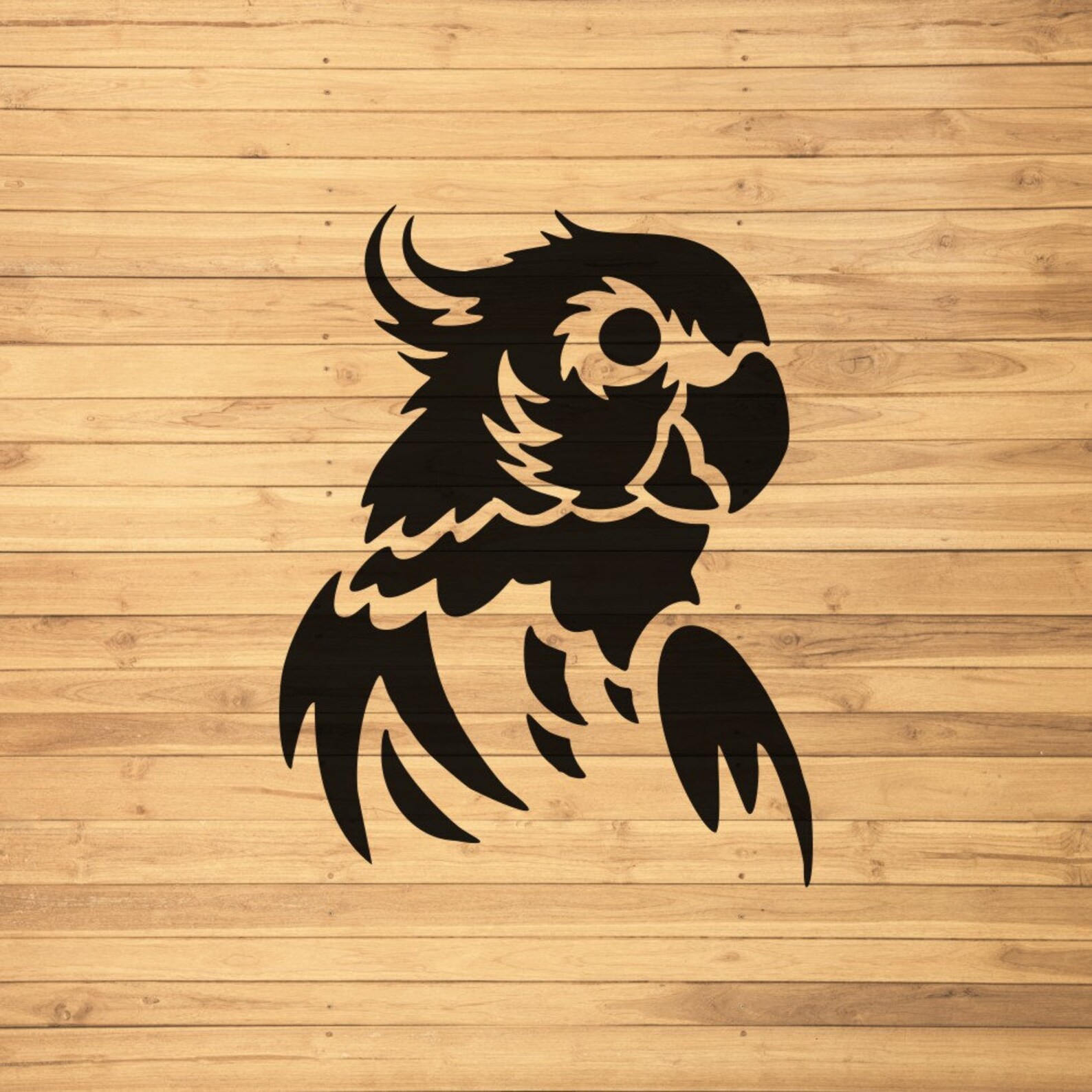Lasercut Parrot Stencil Custom Animal Stencil Bird Etsy